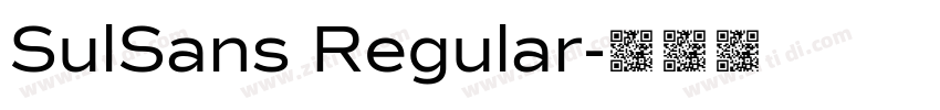 SulSans Regular字体转换